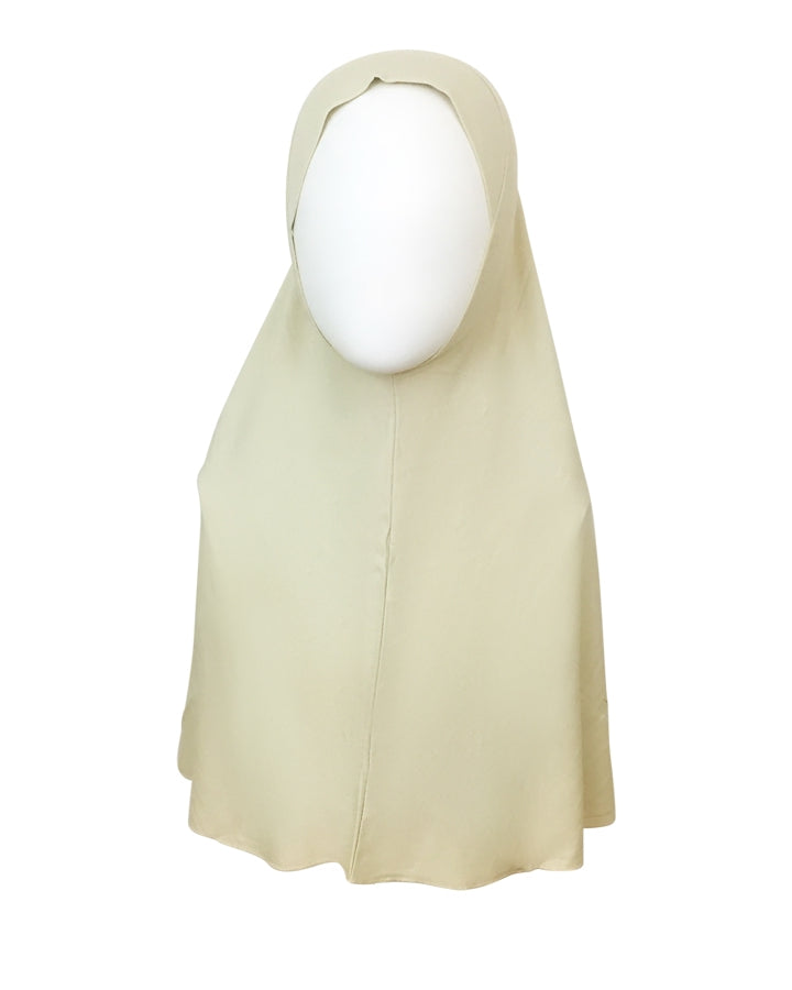 Beige  Amira One Piece Large Size - Turlu Fabric