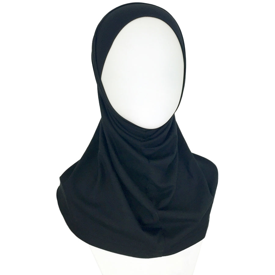 Black Soft Poly-Cotton Two-Piece Amira - Regular Size