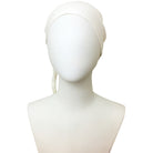 Hijab Off-White Tie Back Bonnet - Turlu Fabric