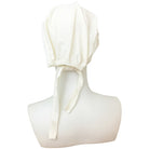 Hijab Off-White Tie Back Bonnet - Turlu Fabric