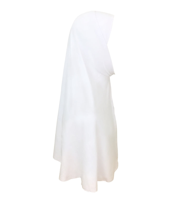White Amira One Piece Large Size - Turlu Fabric