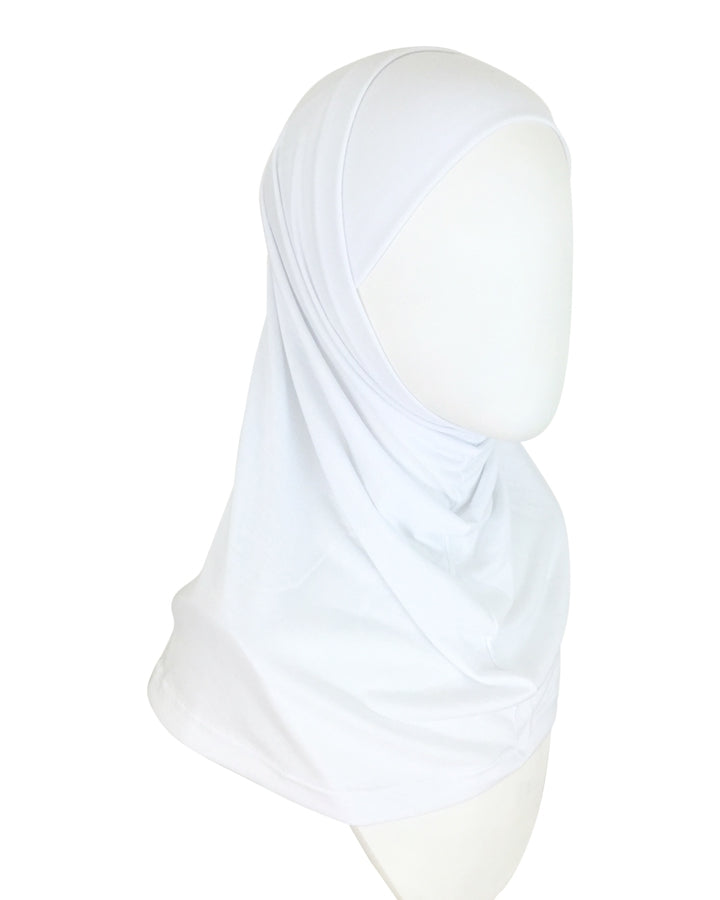 White Soft Poly-Cotton Two-Piece Amira - Regular Size