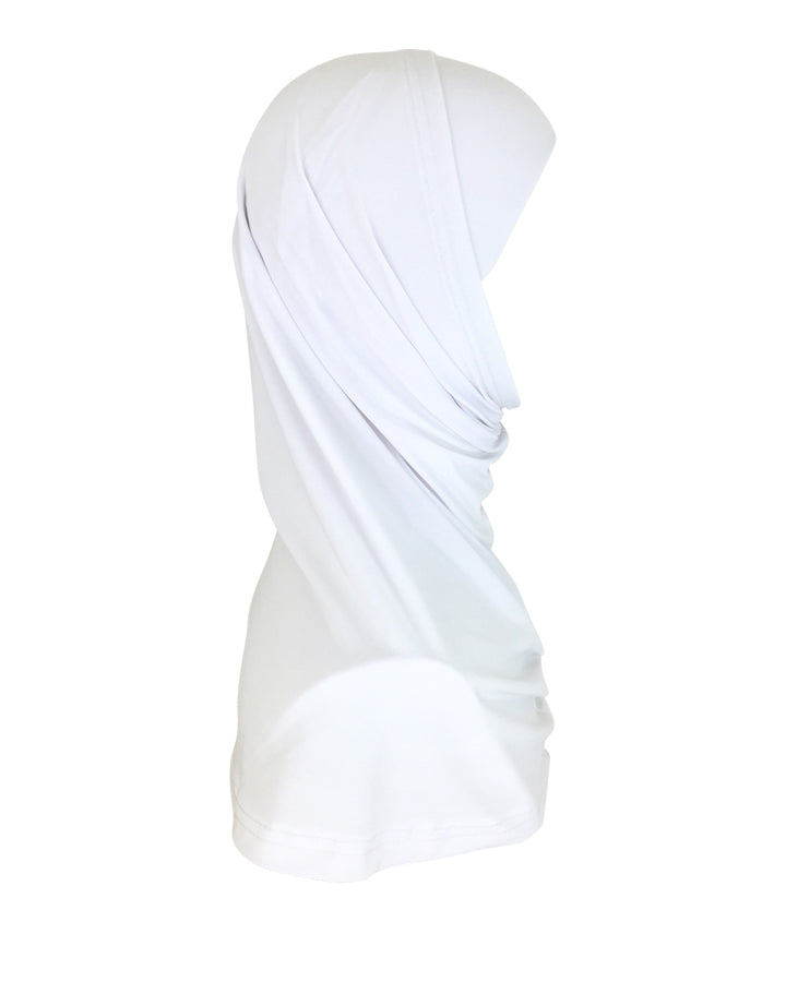 White Soft Poly-Cotton Two-Piece Amira - Regular Size