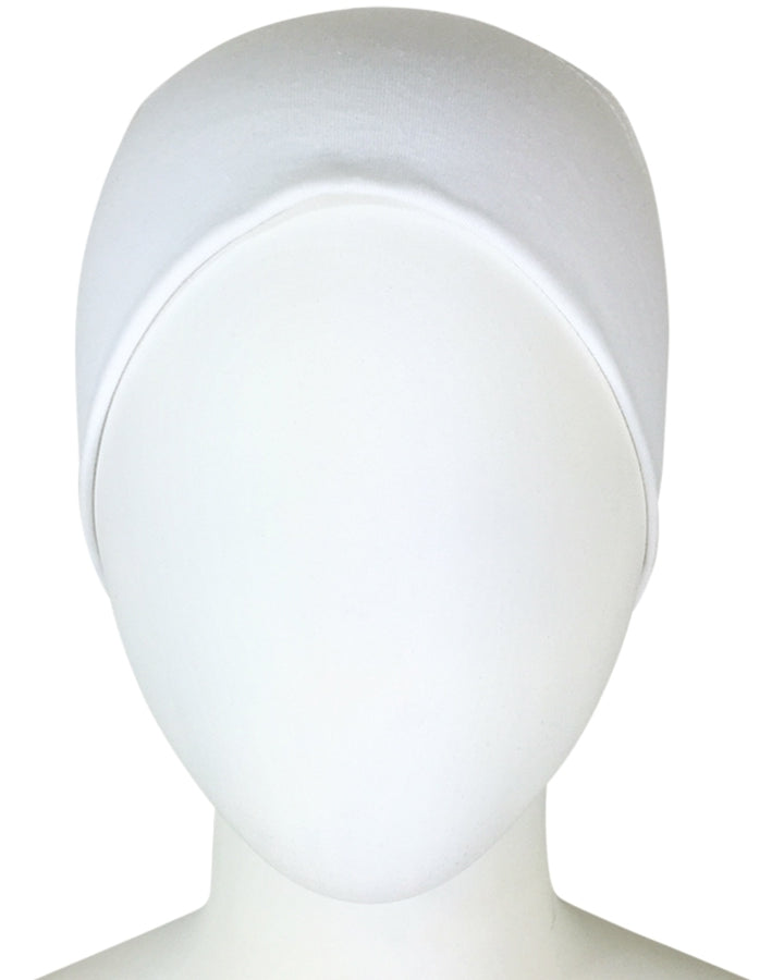 Hijab Poly-Cotton White Tube Undercap