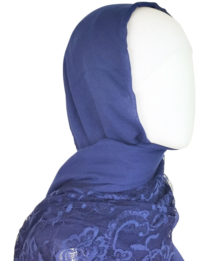 Hijab Side Seams Soft White Tube Undercap