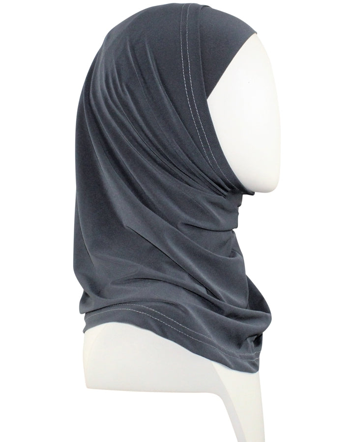 Grey RAYON Two-Piece Amira - Regular Size, smaller cap