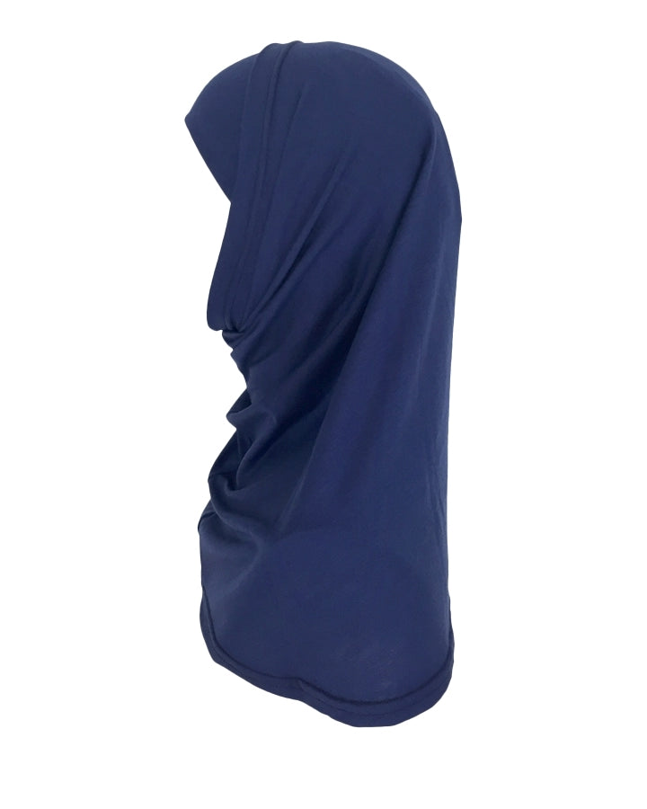 Navy Blue Soft Poly-Cotton Two-Piece Amira - Regular Size