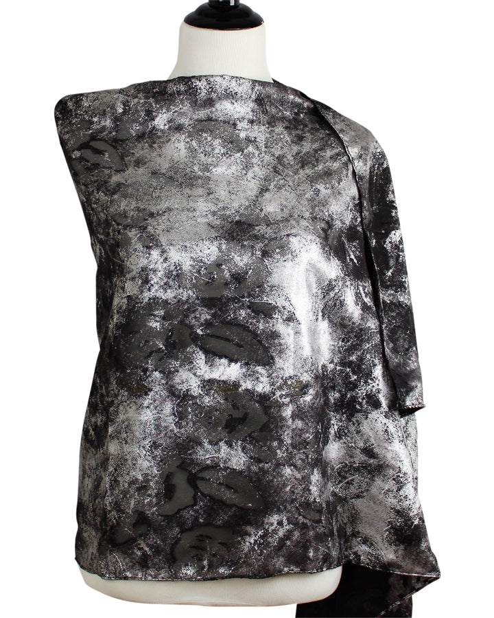 Stormy Black & Silver  Formal Hijab