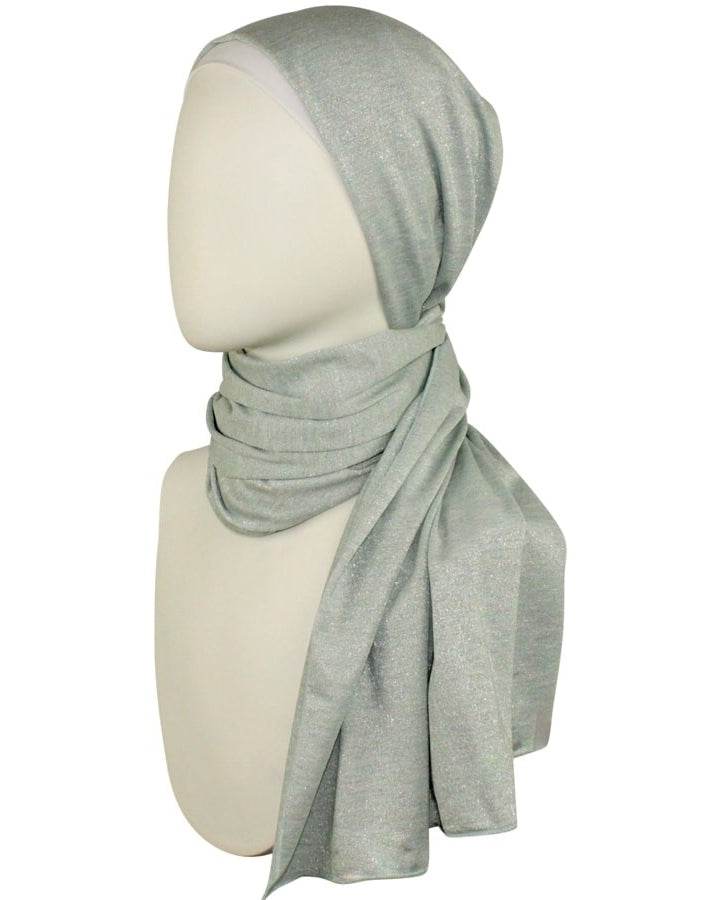 Baby Green Shimmer Jersey Wrap