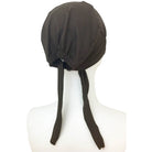 Hijab Brown Tie Back Bonnet - Turlu Fabric