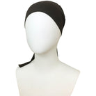 Hijab Brown Tie Back Bonnet - Turlu Fabric