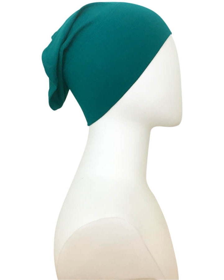 Green Teal Tube Cap - Turlu Fabric