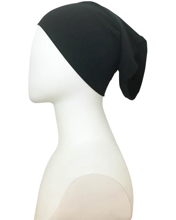 Black  Poly-Cotton Tube Undercap