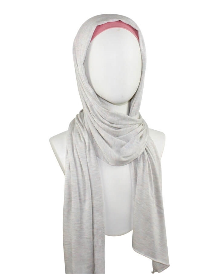 Light Beige Jersey Hijab Soft & Drapey - 5 Subtle Tones (Pink Hues)