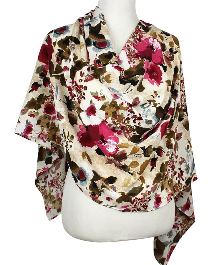 Fields of Roses Georgette Hijab