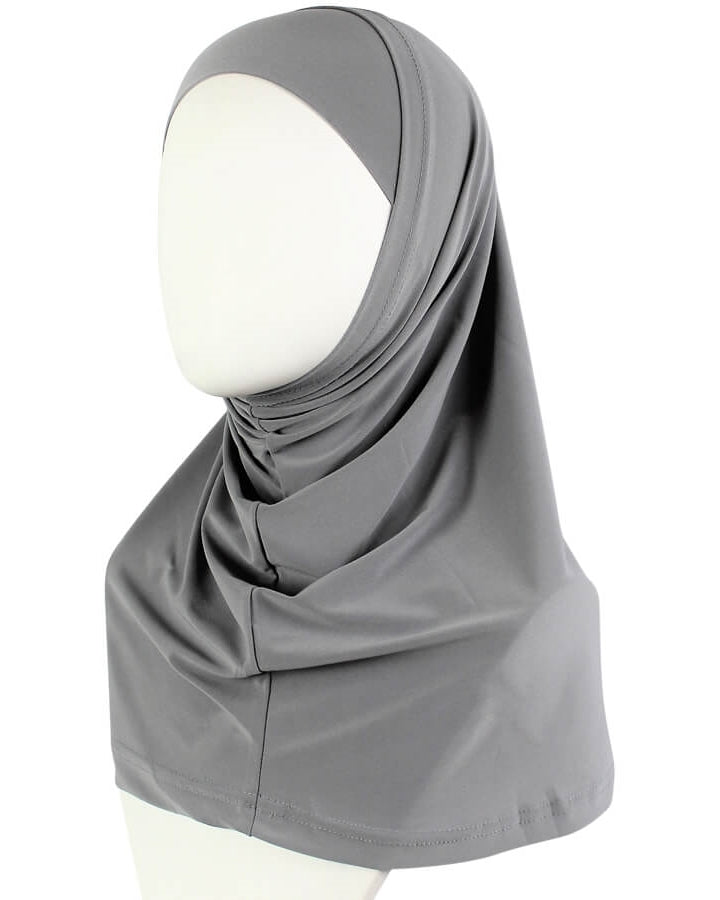 Light Grey RAYON Two-Piece Amira - Regular Size