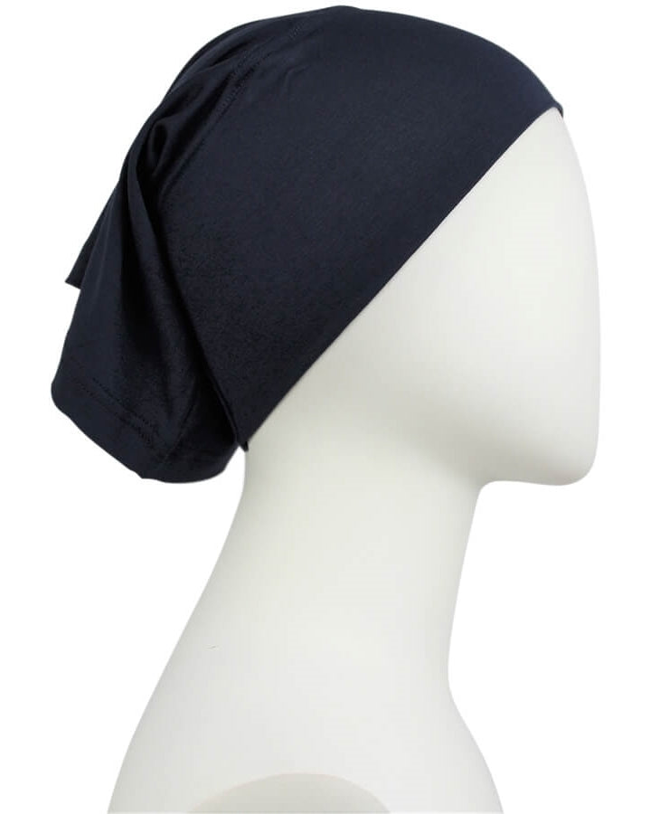 Navy Blue Cotton Spandex Two-Piece Amira - Medium Regular Size