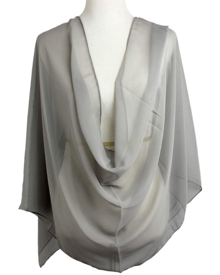 Basic Grey Chiffon Hijab