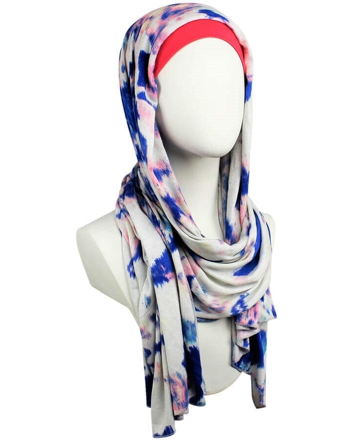 A Breath of Fresh Air Patterned Jersey Hijab