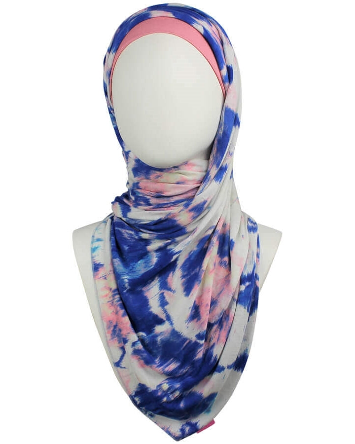 A Breath of Fresh Air Patterned Jersey Hijab