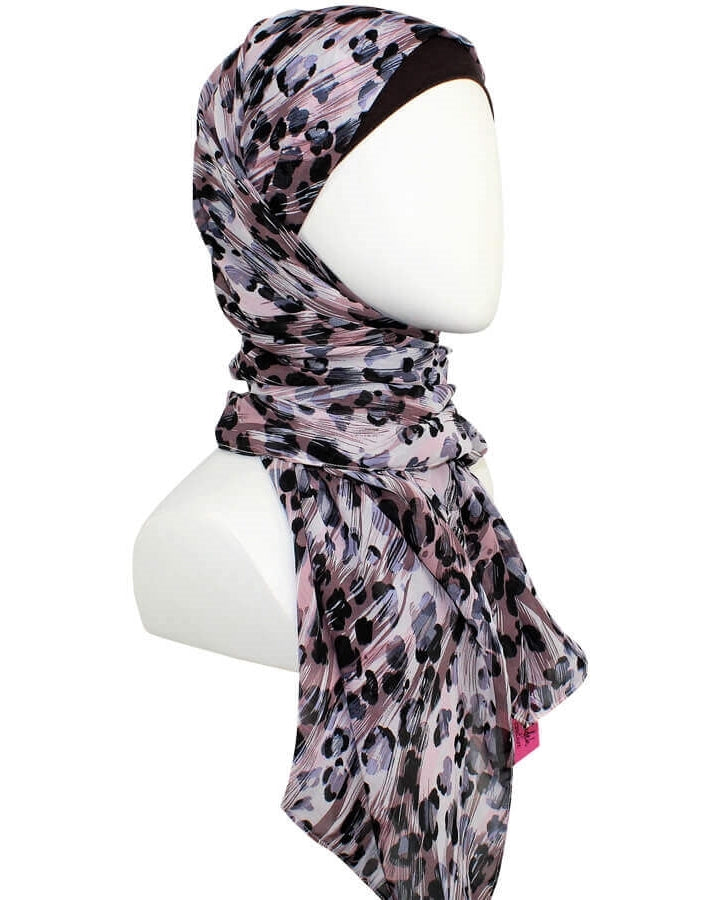 Leopard Print Chiffon Hijab