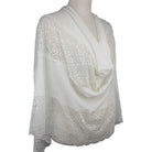 Elegance in Lace  Kuwaiti Hijab - Cream
