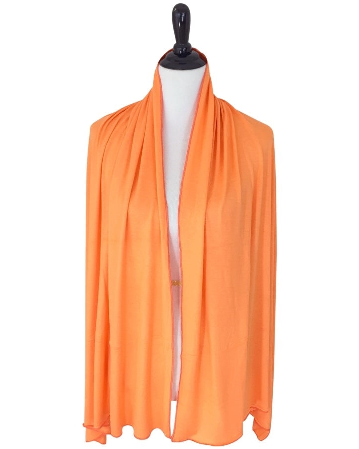 Orange Comfy Chic Cotton Jersey Hijab