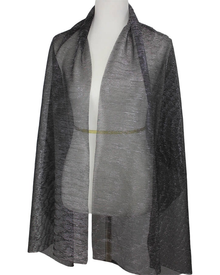 Simply Glamorous! Plisse Black & Silver