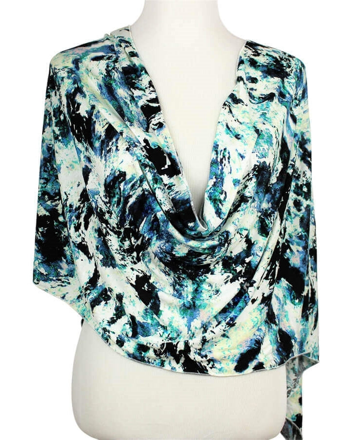 Practically Everyday Patterned Jersey Hijab - smaller size