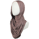 Kuwaiti Everyday Brown Cotton Jersey Hijab