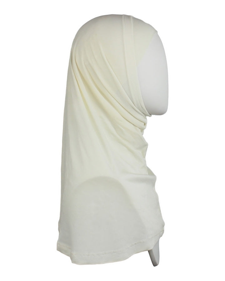 Off-White Cotton Two-Piece Amira - Medium  Size &  Longer Tube Cap