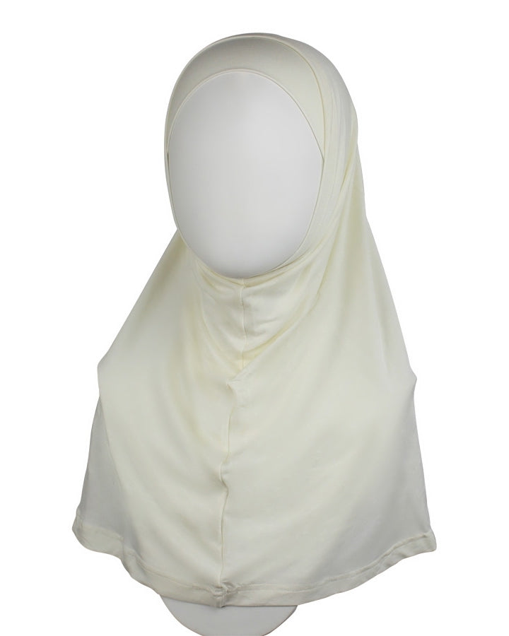 Off-White Cotton Two-Piece Amira - Medium  Size &  Longer Tube Cap