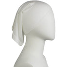 Ivory Cotton Spandex Two-Piece Amira - Medium  Size &  Longer Tube Cap