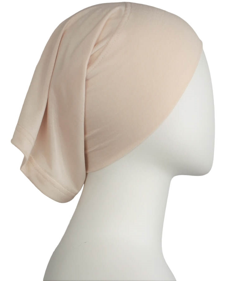 Neutral Blush Cotton  Spandex Two-Piece Amira - Medium  Size &  Longer Tube Cap