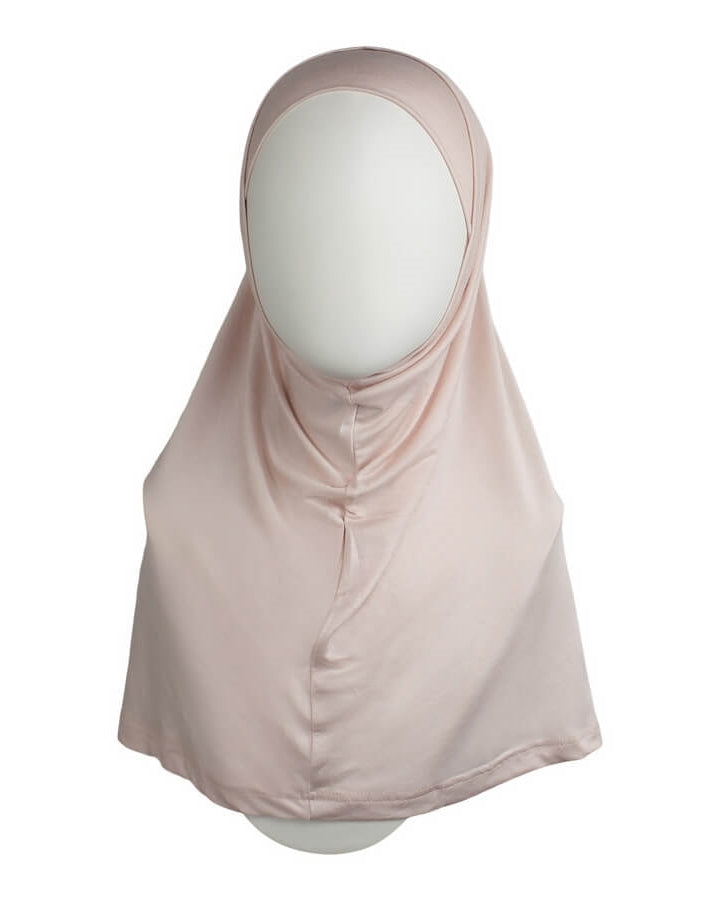 Pinkish Neutral Cotton Spandex Two-Piece Amira - Medium  Size &  Longer Tube Cap