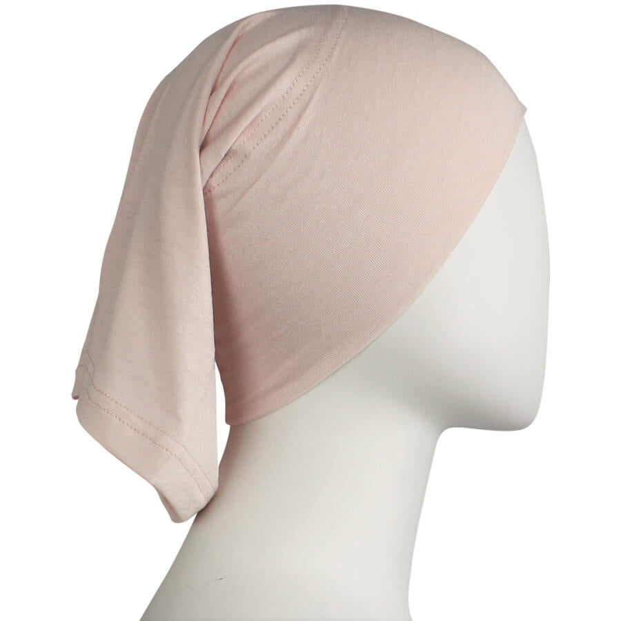 Pinkish Neutral Cotton Spandex Two-Piece Amira - Medium  Size &  Longer Tube Cap