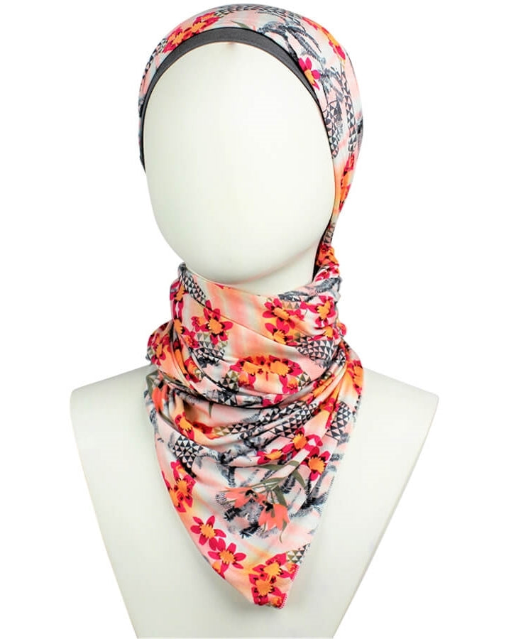 Skin Tone Enhancer Patterned Jersey Hijab