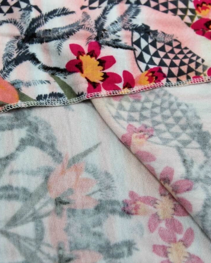 Skin Tone Enhancer Patterned Jersey Hijab