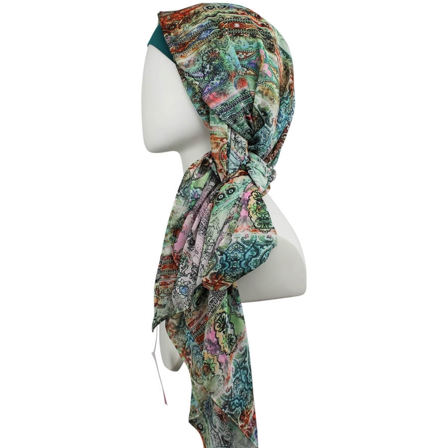 Everyday Stone-washed Vibes in Olive Green - Chiffon Hijab