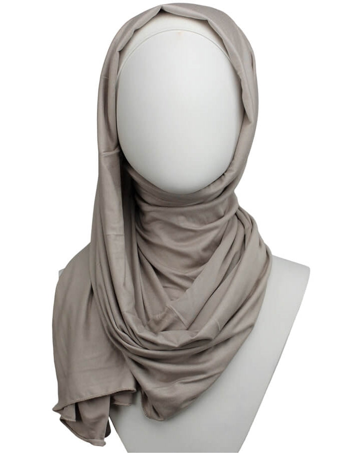 Beige - Simple Jersey Hijab