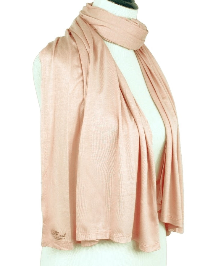 Everyday Staple Jersey Hijab - Light Shade Salmon - NEW