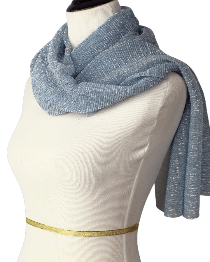 Sky Blue Simply Glamorous with Silver Hues