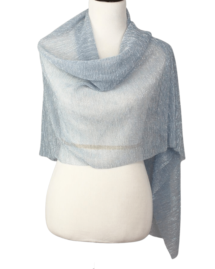 Sky Blue Simply Glamorous with Silver Hues