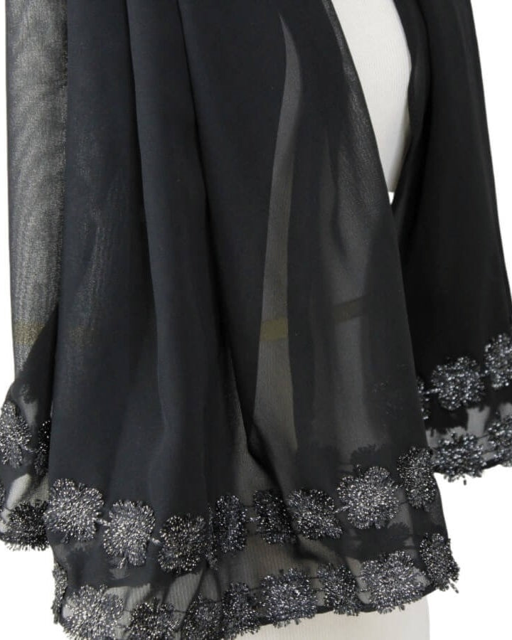 Chiffon with a Pleasant Twist Hijab - Black
