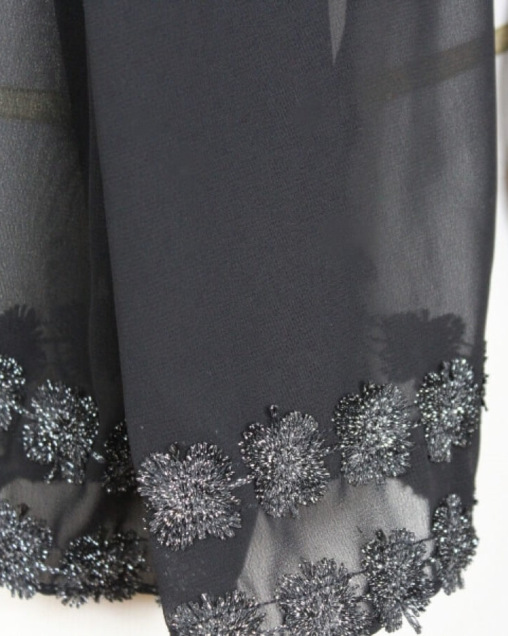 Chiffon with a Pleasant Twist Hijab - Black