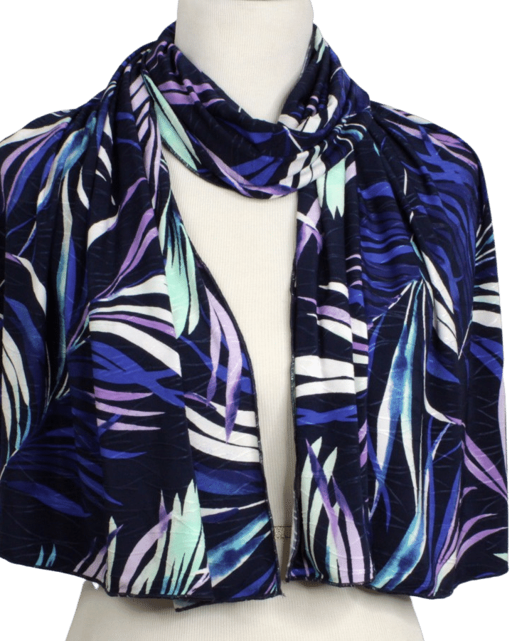 Freshly Warm Smooth  Patterned Jersey Hijab  - Soft & Cool "Zibde Feel"