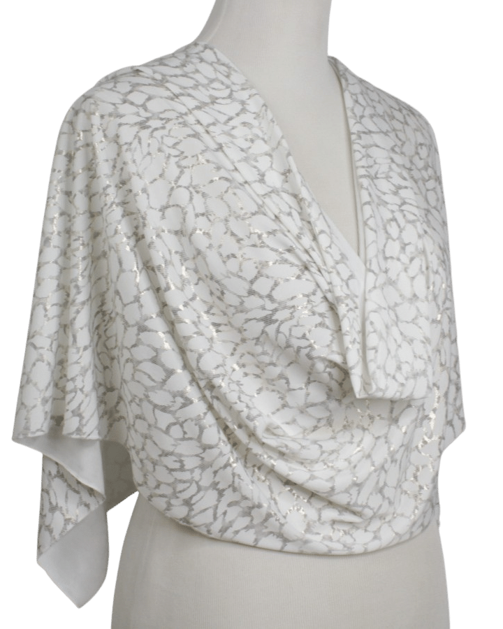 Glam Time Smooth   Foil Print Hijab  - Soft & Cool "Zibde Feel"