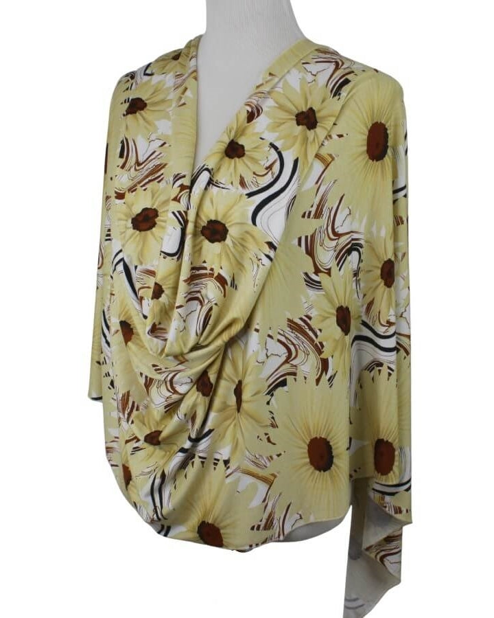 Sunflowers Meadow Patterned Jersey Hijab!
