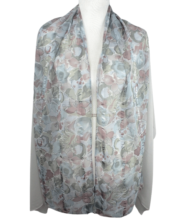 Print & Solid Chiffon Hijab