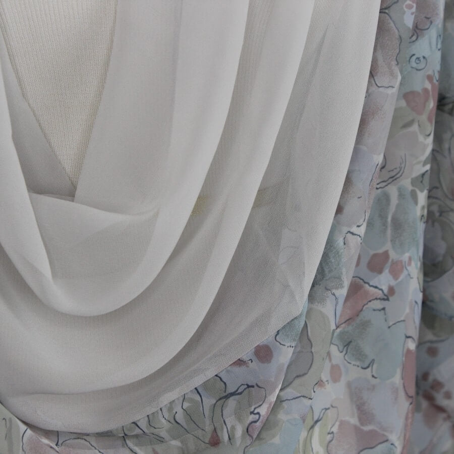 Print & Solid Chiffon Hijab